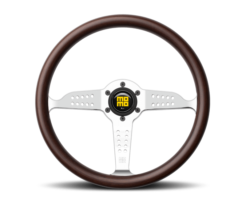 MOMO - Momo Super Grand Prix Steering Wheel 350 mm - Mahogany Wood/Pol Spokes - Demon Performance