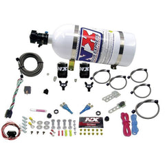 Nitrous Express - Nitrous Express 03 - 18 Nissan 350Z/370Z Dual Nozzle (35 - 150HP) w/10lb Bottle - Demon Performance