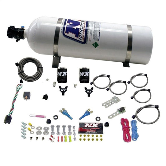 Nitrous Express - Nitrous Express 08 - 10 Dodge Viper EFI Dual Nozzle (100 - 300HP) w/15lb Bottle - Demon Performance
