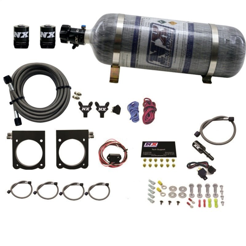 Nitrous Express - Nitrous Express 13 - 17 Dodge Viper (Gen - V) Nitrous Plate Kit (50 - 400HP) w/12lb Bottle - Demon Performance