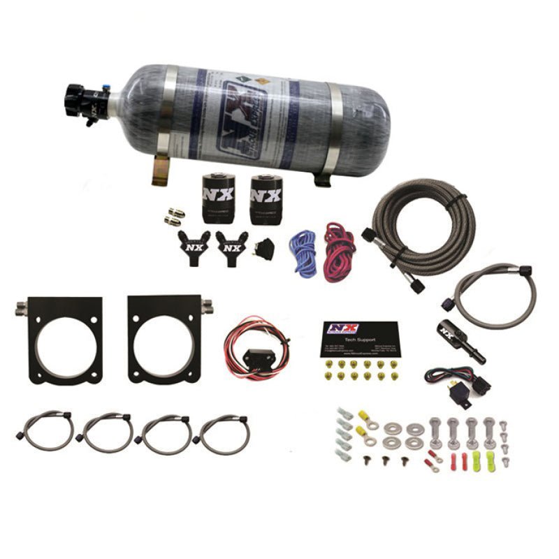 Nitrous Express - Nitrous Express 13 - 17 Dodge Viper (Gen - V) Nitrous Plate Kit (50 - 400HP) w/12lb Bottle - Demon Performance