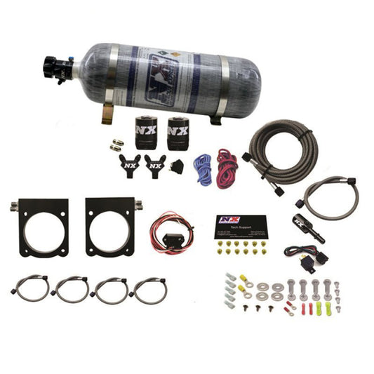 Nitrous Express - Nitrous Express 13 - 17 Dodge Viper (Gen - V) Nitrous Plate Kit (50 - 400HP) w/12lb Bottle - Demon Performance