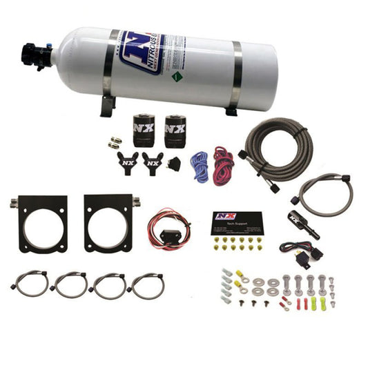 Nitrous Express - Nitrous Express 13 - 17 Dodge Viper (Gen - V) Nitrous Plate Kit (50 - 400HP) w/15lb Bottle - Demon Performance