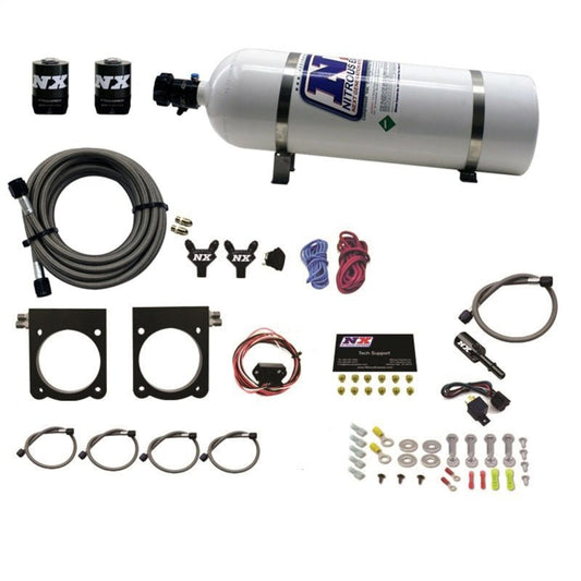 Nitrous Express - Nitrous Express 13 - 17 Dodge Viper (Gen - V) Nitrous Plate Kit (50 - 400HP) w/15lb Bottle - Demon Performance