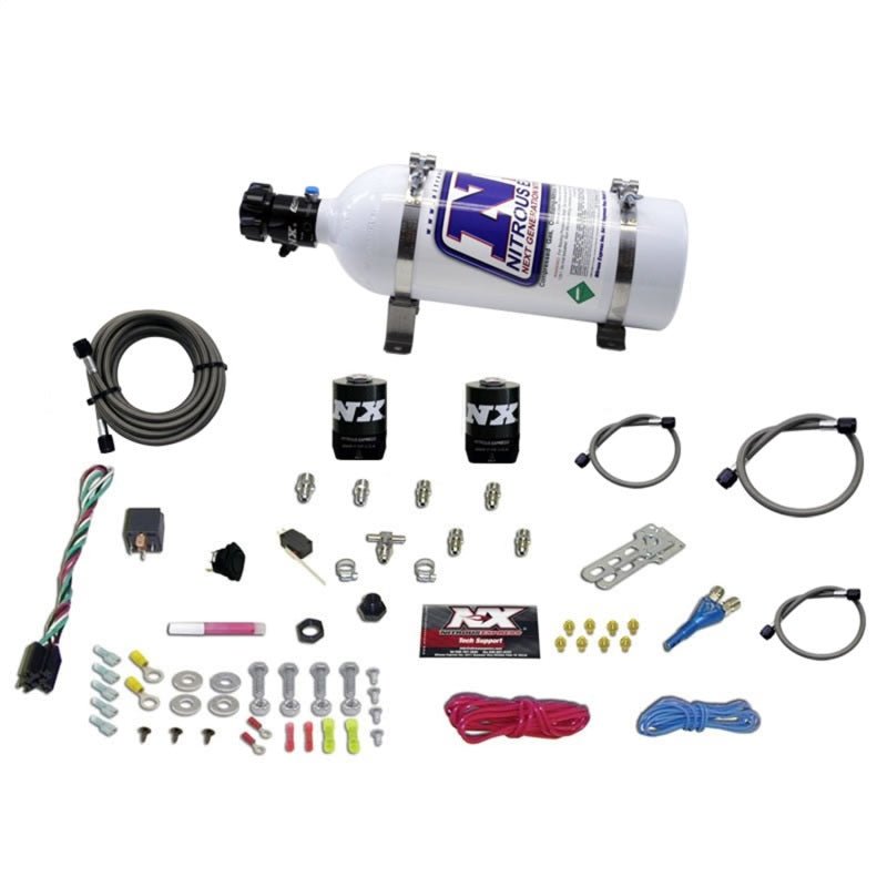 Nitrous Express - Nitrous Express All Sport Compact EFI Single Nozzle Nitrous Kit (35 - 50 - 75HP) w/5lb Bottle - Demon Performance
