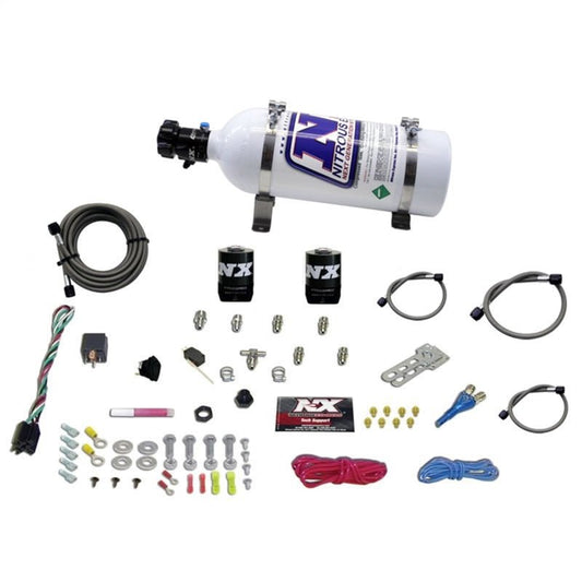 Nitrous Express - Nitrous Express All Sport Compact EFI Single Nozzle Nitrous Kit (35 - 50 - 75HP) w/5lb Bottle - Demon Performance