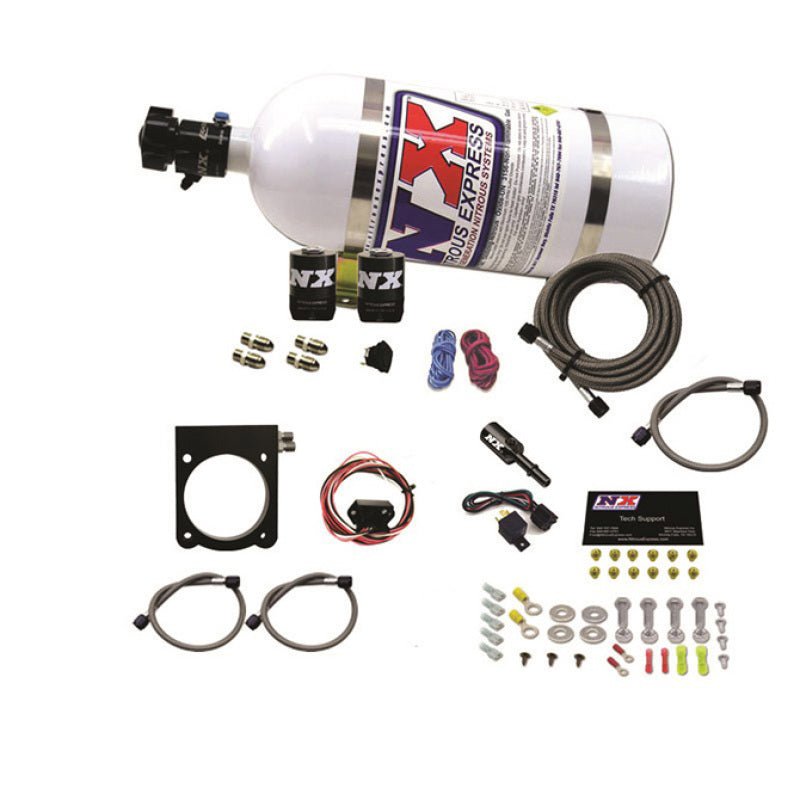 Nitrous Express - Nitrous Express Dodge 3.6L V6 Nitrous Plate Kit (50 - 200HP) w/10lb Bottle - Demon Performance
