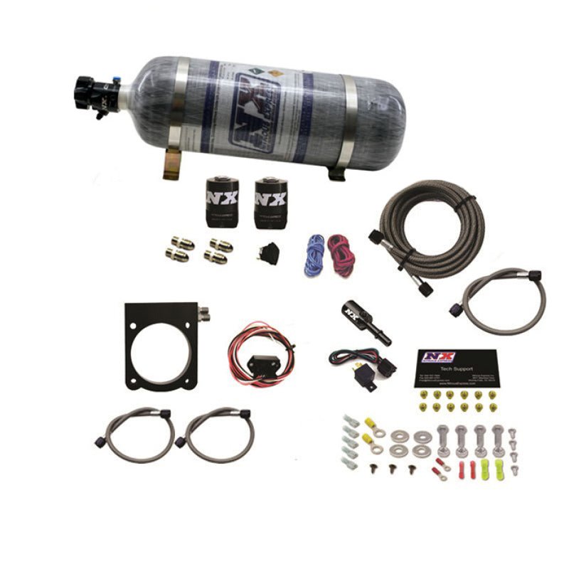 Nitrous Express - Nitrous Express Dodge 3.6L V6 Nitrous Plate Kit (50 - 200HP) w/12lb Bottle - Demon Performance