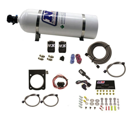 Nitrous Express - Nitrous Express Dodge 3.6L V6 Nitrous Plate Kit (50 - 200HP) w/15lb Bottle - Demon Performance
