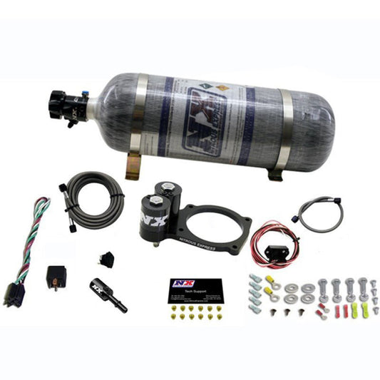 Nitrous Express - Nitrous Express Dodge Hellcat/Demon Nitrous Plate Kit w/12lb Bottle - Demon Performance