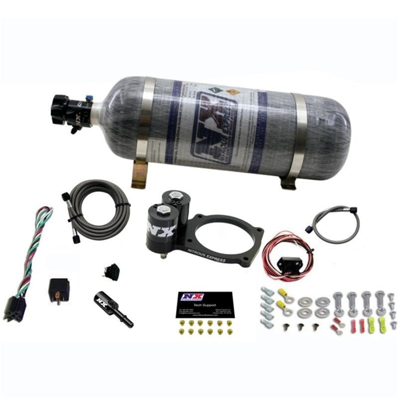 Nitrous Express - Nitrous Express Dodge Hellcat/Demon Nitrous Plate Kit w/12lb Bottle - Demon Performance