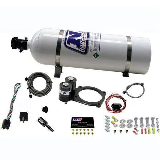 Nitrous Express - Nitrous Express Dodge Hellcat/Demon Nitrous Plate Kit w/15lb Bottle - Demon Performance