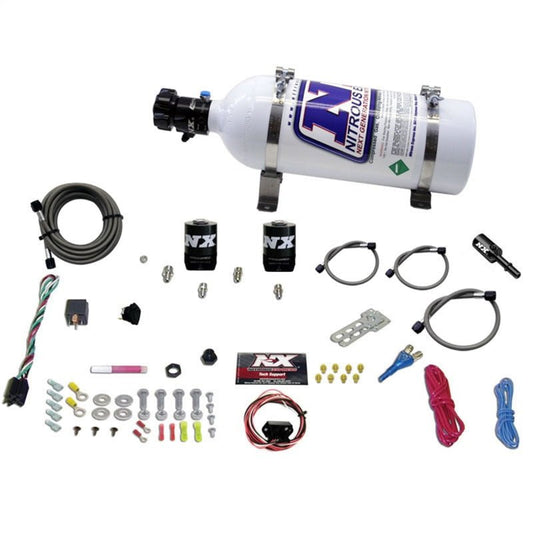 Nitrous Express - Nitrous Express Dodge Hemi/SRT8 Single Nozzle Fly By Wire Nitrous Kit (35 - 150HP) w/5lb Bottle - Demon Performance