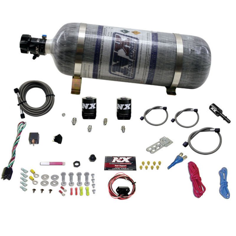 Nitrous Express - Nitrous Express Dodge Hemi/SRT8 Single Nozzle Fly By Wire Nitrous Kit (35 - 150HP) w/Composite Bottle - Demon Performance