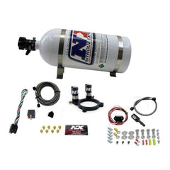 Nitrous Express - Nitrous Express Ford 3.5L/3.7L V6 Nitrous Plate Kit w/10lb Bottle - Demon Performance