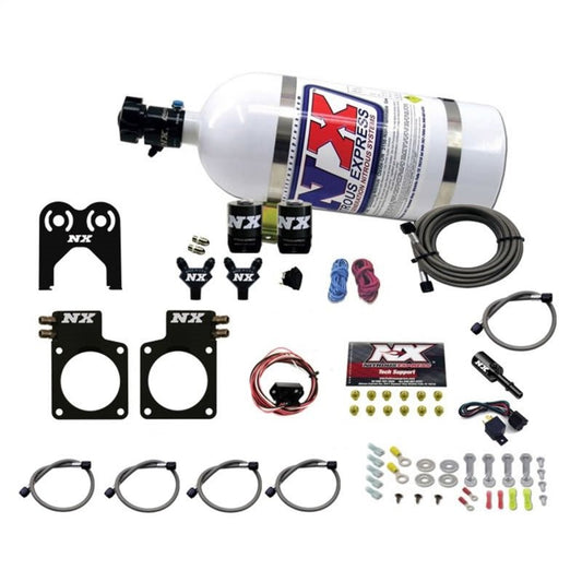 Nitrous Express - Nitrous Express Nissan GT - R Nitrous Plate Kit (35 - 300HP) w/10lb Bottle - Demon Performance
