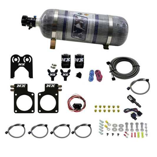 Nitrous Express - Nitrous Express Nissan GT - R Nitrous Plate Kit (35 - 300HP) w/Composite Bottle - Demon Performance