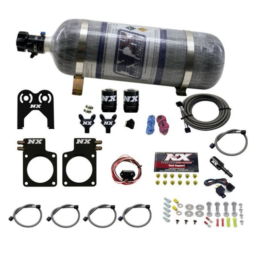 Nitrous Express - Nitrous Express Nissan GT - R Nitrous Plate Kit (35 - 300HP) w/Composite Bottle - Demon Performance