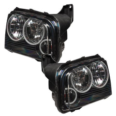 ORACLE Lighting - Oracle 05 - 10 Dodge Charger SMD HL (Non - HID) - Triple Halo - ColorSHIFT w/ BC1 Controller - Demon Performance