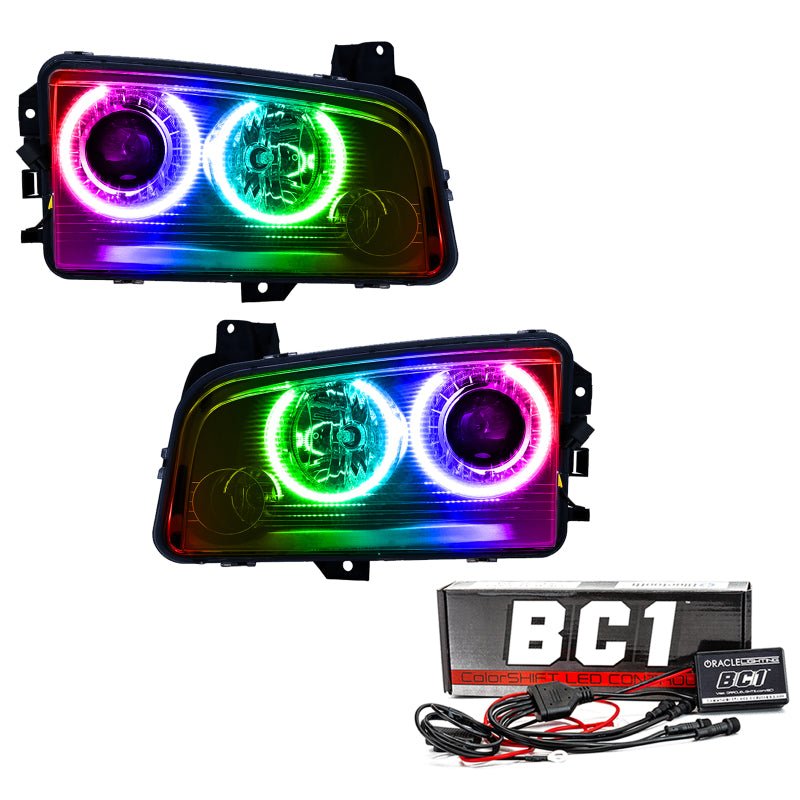 ORACLE Lighting - Oracle 08 - 10 Dodge Charger SMD HL (HID) - ColorSHIFT w/ BC1 Controller - Demon Performance