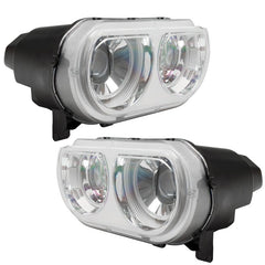 ORACLE Lighting - Oracle 08 - 14 Dodge Challenger SMD HL (HID Style) - ColorSHIFT w/ BC1 Controller - Demon Performance