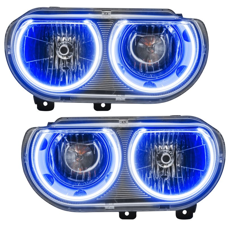 ORACLE Lighting - Oracle 08 - 14 Dodge Challenger SMD HL (Non - HID) - ColorSHIFT w/ BC1 Controller - Demon Performance