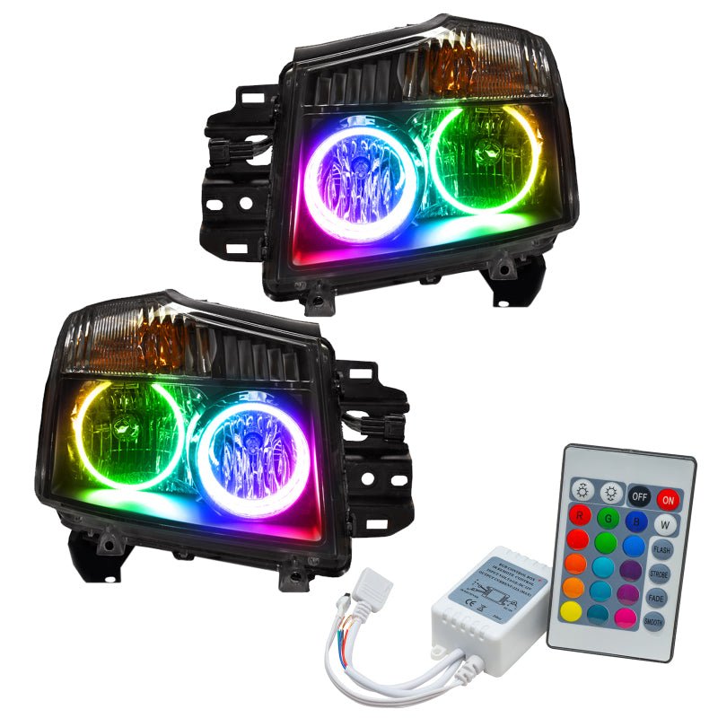 ORACLE Lighting - Oracle 08 - 15 Nissan Titan SMD HL - ColorSHIFT w/ Simple Controller - Demon Performance