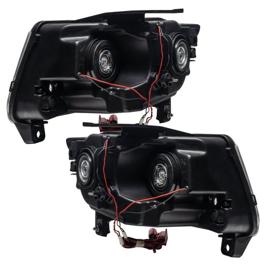 ORACLE Lighting - Oracle 11 - 13 Jeep Grand Cherokee SMD HL (Non - HID) - Chrome - ColorSHIFT w/ BC1 Controller - Demon Performance