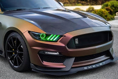 ORACLE Lighting - Oracle 15 - 17 Ford Mustang Dynamic RGB+A Pre - Assembled Headlights - Black Edition - ColorSHIFT - Demon Performance