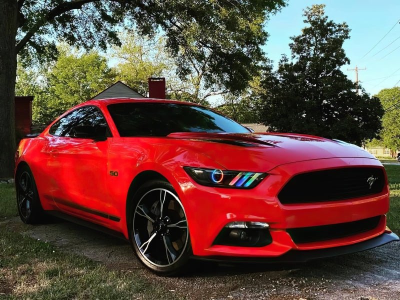 ORACLE Lighting - Oracle 15 - 17 Ford Mustang Dynamic RGB+A Pre - Assembled Headlights - Black Edition - ColorSHIFT - Demon Performance