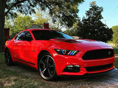 ORACLE Lighting - Oracle 15 - 17 Ford Mustang Dynamic RGB+A Pre - Assembled Headlights - Black Edition - ColorSHIFT - Demon Performance