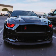 ORACLE Lighting - Oracle 15 - 17 Ford Mustang Dynamic RGB+A Pre - Assembled Headlights - Black Edition - ColorSHIFT - Demon Performance
