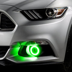 ORACLE Lighting - Oracle 15 - 17 Ford Mustang Dynamic RGB+A Projector Surface Mount Fog Light Halo Kit - ColorSHIFT - Demon Performance