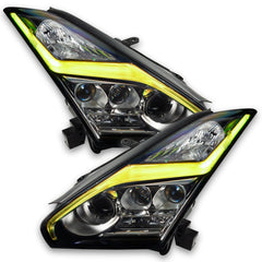 ORACLE Lighting - Oracle 15 - 21 Nissan GT - R Lightning Bolt Headlight DRL Upgrade RGB+W ColorSHIFT w/ Simple Controller - Demon Performance