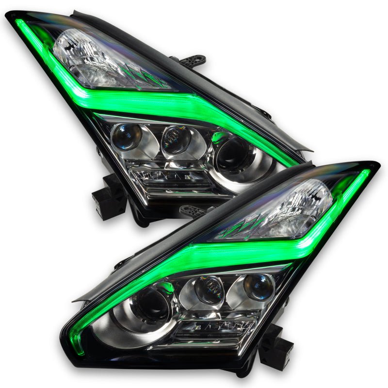 ORACLE Lighting - Oracle 15 - 21 Nissan GT - R RGB+W (Lightning Bolt) Headlight DRL Upgrade Kit - ColorSHIFT 2 - Demon Performance
