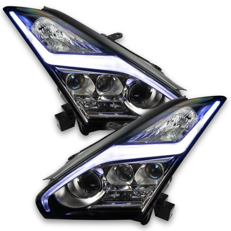 ORACLE Lighting - Oracle 15 - 21 Nissan GT - R RGB+W (Lightning Bolt) Headlight DRL Upgrade Kit - ColorSHIFT - Demon Performance