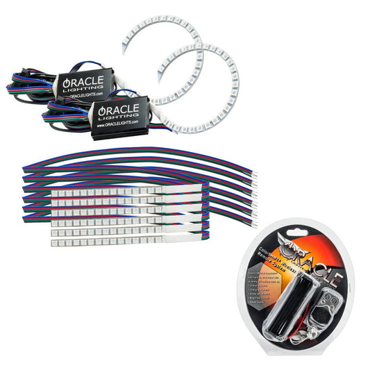 ORACLE Lighting - Oracle 18 - 21 Ford Mustang DRL Upgrade w/ Halo Kit - ColorSHIFT - Demon Performance