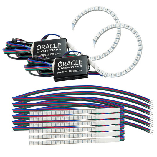 ORACLE Lighting - Oracle 18 - 21 Ford Mustang DRL Upgrade w/ Halo Kit - ColorSHIFT w/o Controller - Demon Performance