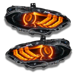 ORACLE Lighting - Oracle 18 - 21 Ford Mustang Dynamic DRL Upgrade w/ Halo Kit & Sequential Turn Signal - ColorSHIFT - Demon Performance