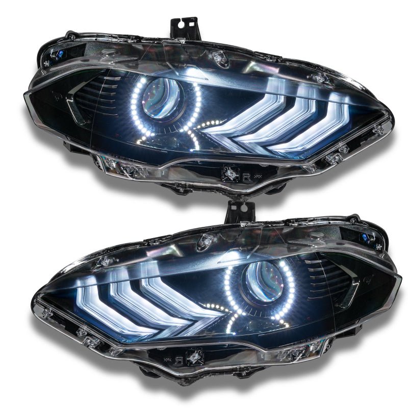 ORACLE Lighting - Oracle 18 - 21 Ford Mustang Dynamic DRL Upgrade w/ Halo Kit & Sequential Turn Signal - ColorSHIFT - Demon Performance