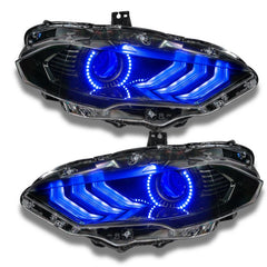 ORACLE Lighting - Oracle 18 - 21 Ford Mustang Dynamic DRL Upgrade w/ Halo Kit & Sequential Turn Signal - ColorSHIFT - Demon Performance