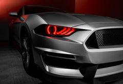 ORACLE Lighting - Oracle 18 - 21 Ford Mustang Dynamic DRL Upgrade w/ Halo Kit & Sequential Turn Signal - ColorSHIFT - Demon Performance