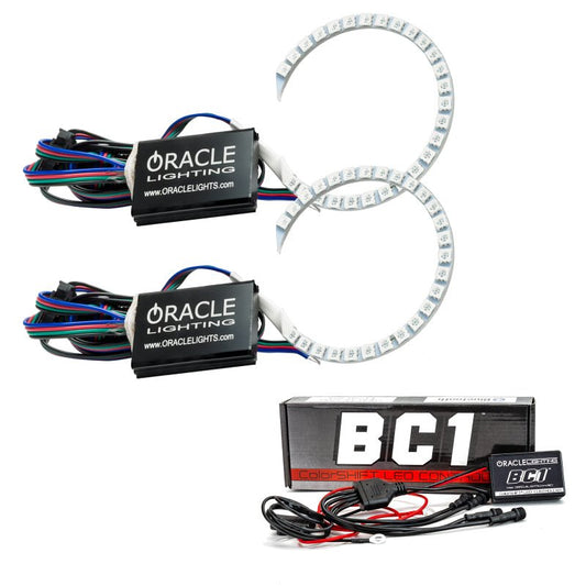 ORACLE Lighting - Oracle 18 - 21 Ford Mustang LED Headlight Halo Kit - ColorSHIFT w/ BC1 Controller - Demon Performance