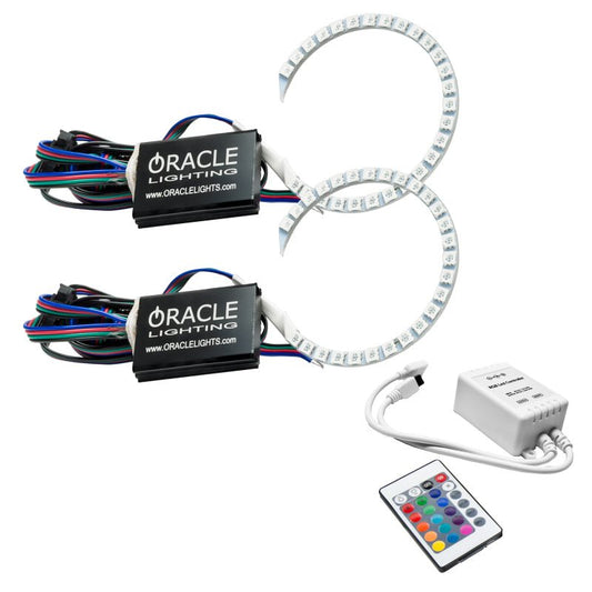 ORACLE Lighting - Oracle 18 - 21 Ford Mustang LED Headlight Halo Kit - ColorSHIFT w/ Simple Controller - Demon Performance