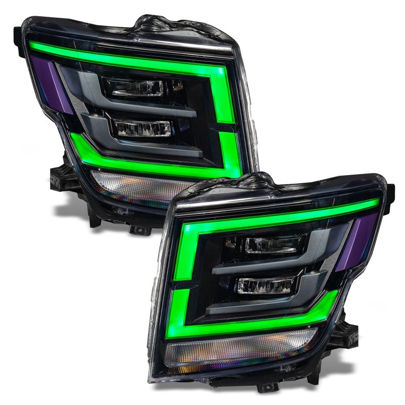 ORACLE Lighting - Oracle 21 - 22 Nissan Titan RGB+W Headlight DRL Upgrade - ColorSHIFT w/ 2.0 Controller - Demon Performance