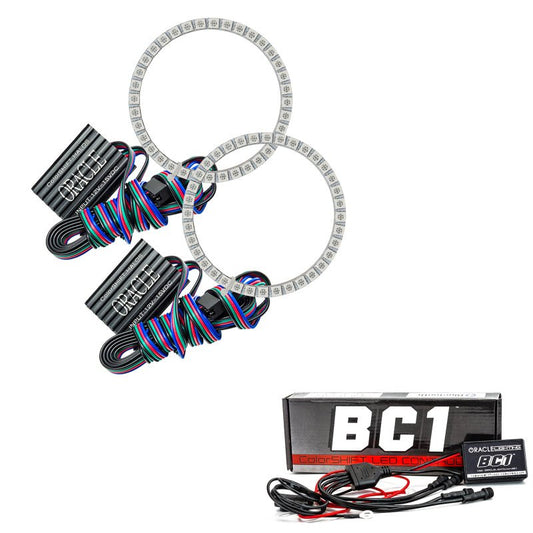 ORACLE Lighting - Oracle Ford Mustang 15 - 17 Halo Kit - ColorSHIFT w/ BC1 Controller - Demon Performance
