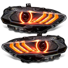 ORACLE Lighting - Oracle Lighting 18 - 23 Ford Mustang Dynamic ColorSHIFT LED Headlights - Black Series - Demon Performance