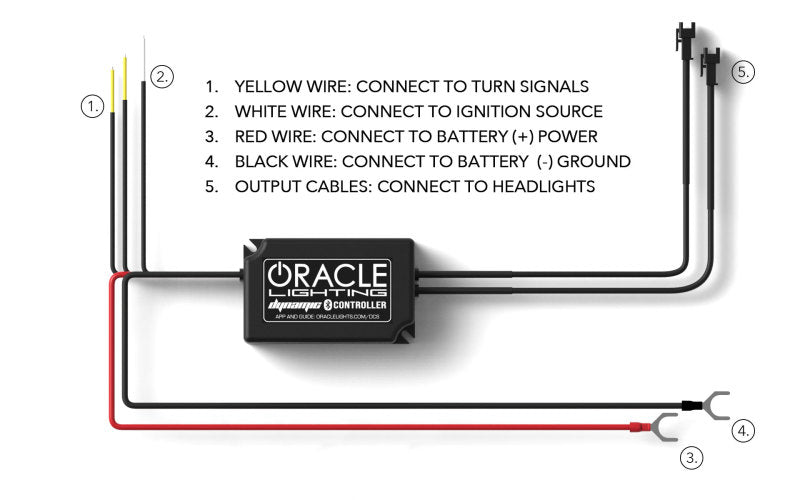 ORACLE Lighting - Oracle Lighting 18 - 23 Ford Mustang Dynamic ColorSHIFT LED Headlights - Black Series - Demon Performance