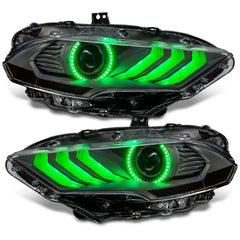 ORACLE Lighting - Oracle Lighting 18 - 23 Ford Mustang Dynamic ColorSHIFT LED Headlights - Black Series - Demon Performance