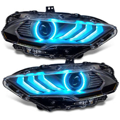 ORACLE Lighting - Oracle Lighting 18 - 23 Ford Mustang Dynamic ColorSHIFT LED Headlights - Black Series - Demon Performance